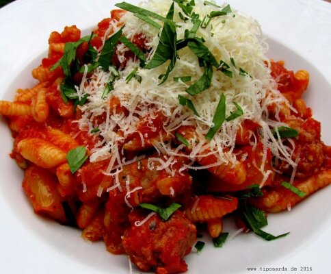 Malloreddus alla Campidanese - sardisches Rezept - Malloreddus alla Campidanese – Sardisches Pasta-Rezept | tiposarda