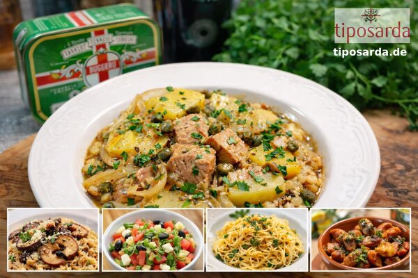 Tonno in agrodolce Rezept – Sardischer Thunfisch mit Kartoffeln &amp; Kapern - Tonno in agrodolce Rezept – Sardischer Thunfisch mit Kartoffeln &amp; Kapern