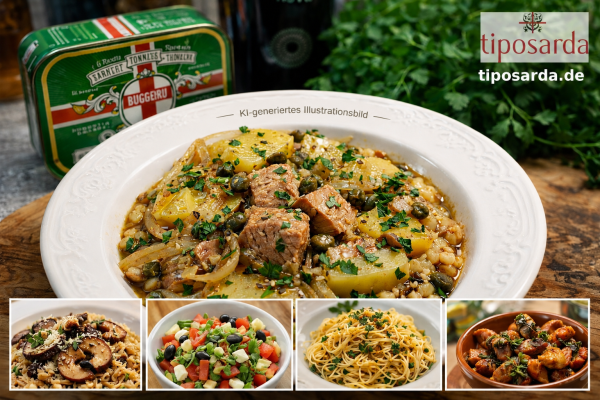 Tonno in agrodolce Rezept – Sardischer Thunfisch mit Kartoffeln &amp; Kapern - Tonno in agrodolce Rezept – Sardischer Thunfisch mit Kartoffeln &amp; Kapern