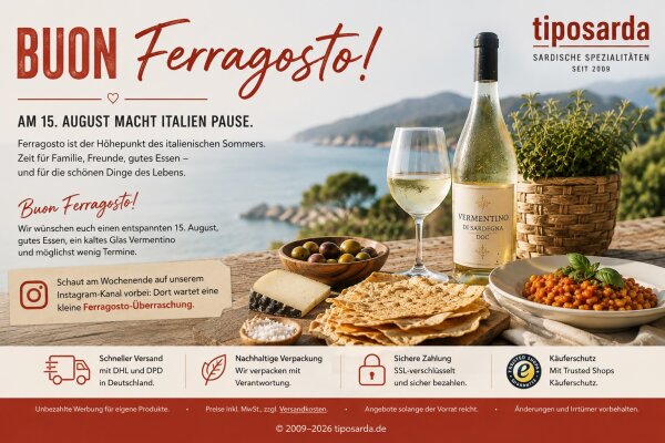 Ferragosto in Italien – Geschichte, Tradition &amp; sardischer Genuss | tiposarda - Ferragosto – Italiens Sommerfeiertag am 15. August | tiposarda