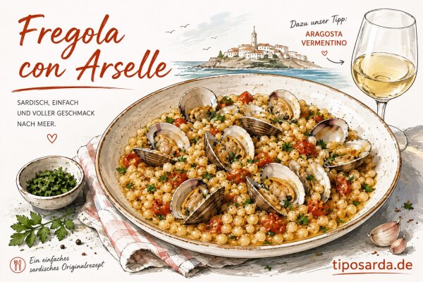 Fregola mit Muscheln – Fregola con Arselle | tiposarda - Fregola mit Muscheln – Fregola con Arselle | tiposarda