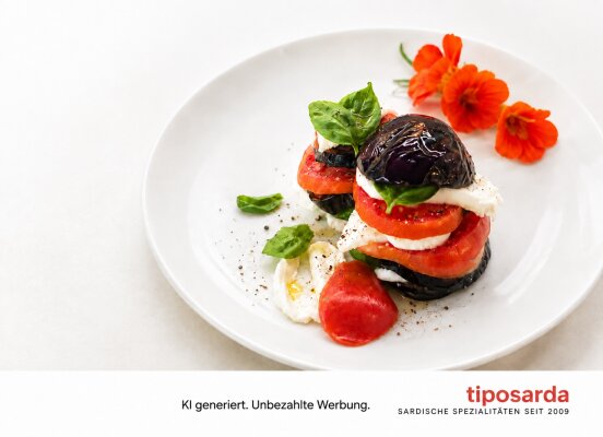 Auberginen-Mozzarella-Türmchen – fast wie Caprese. Nur mit etwas mehr Charakter. - Auberginen-Mozzarella-Türmchen – einfaches Rezept