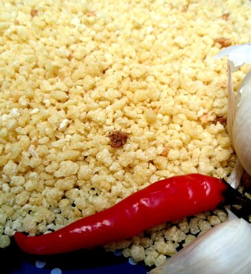 Su Ministru - Fregola mit Salsiccia Fresca - Fregola die sardische Pasta mit Salsiccia fresca