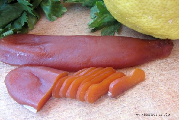 Bottarga - Rogen von der Meeräsche oder Thunfisch - Bottarga - der Parmesan des Meeres für alle Fischliebhaber