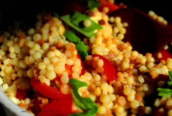  Fregola salat  - Kochrezept - Fregola salat Kochrezept